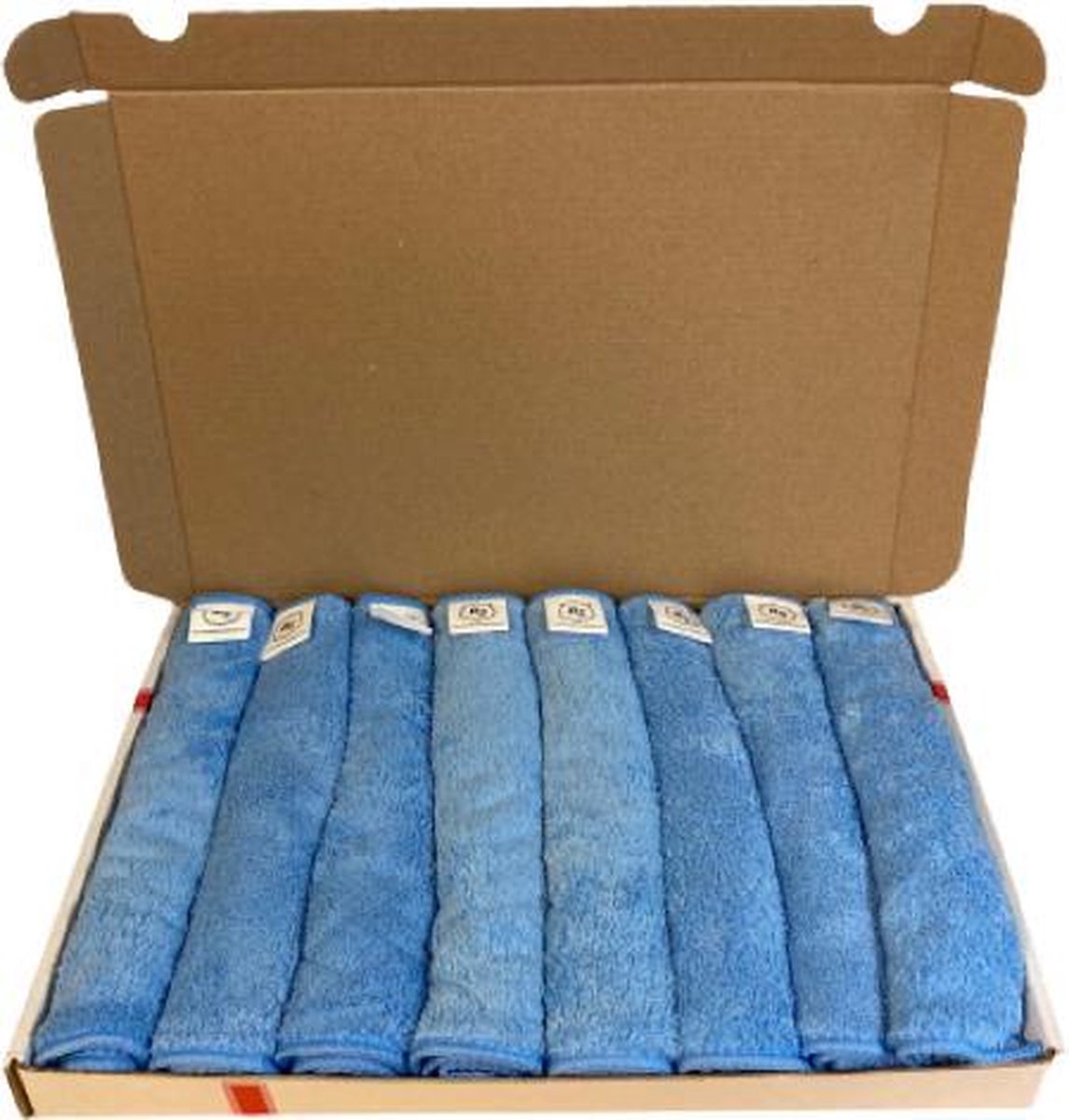 Super set 8x Nano handschoen blauw - super poets doek