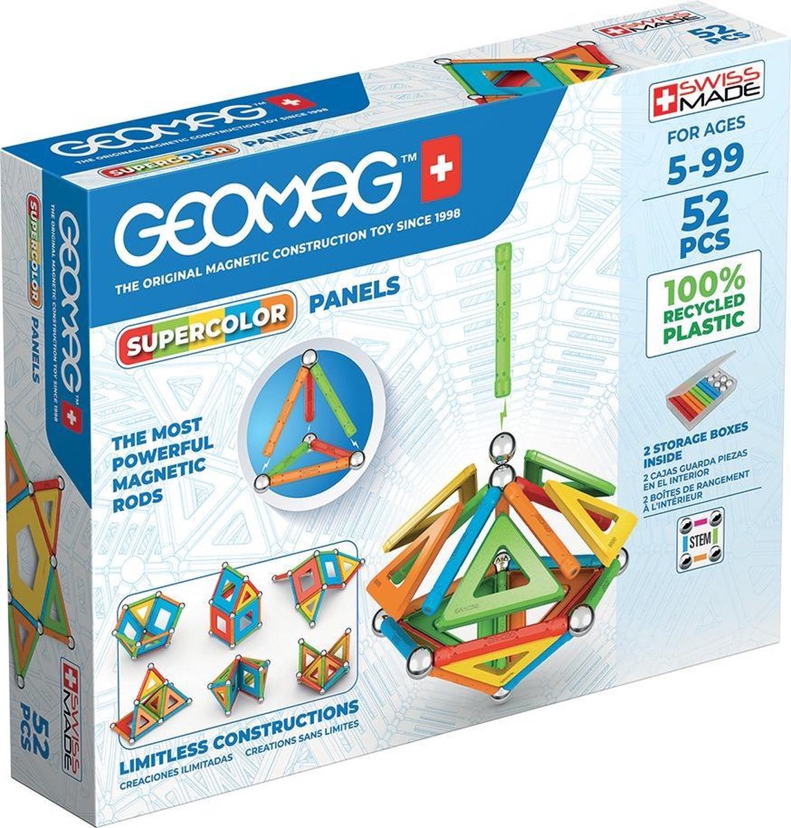 Geomag Super Color Recycled 52 pcs