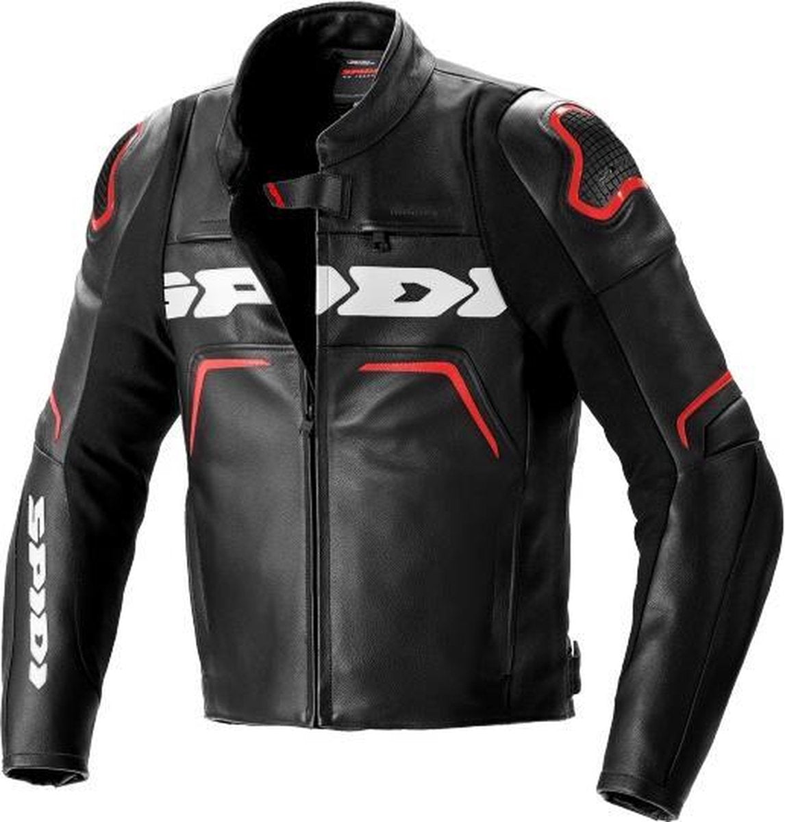 SPIDI EVORIDER 2 ZWART ROOD LEREN MOTORJAS 54