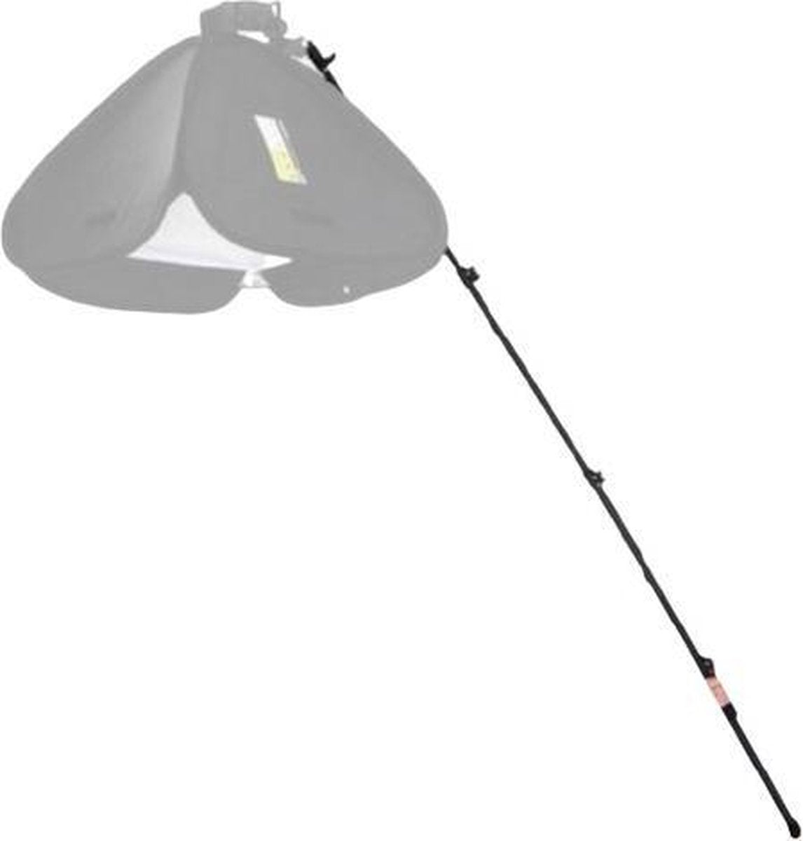 Studioking Boompole Inschuifbaar 63-158 Cm Aluminium Zwart