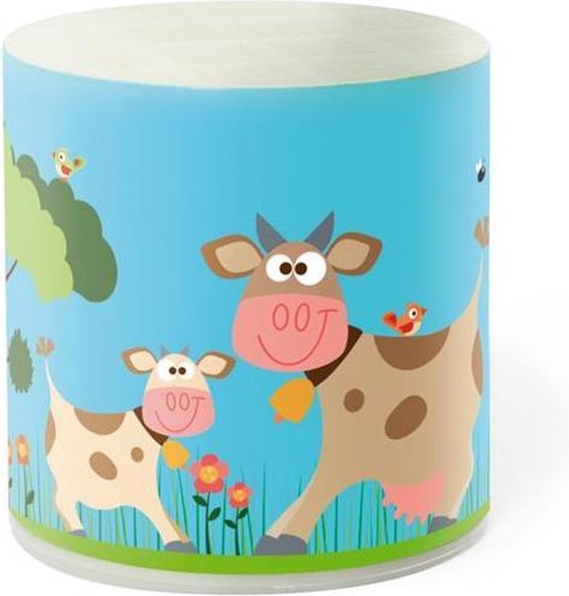 Scratch Dierengeluid Koe 6 Cm Blauw/bruin