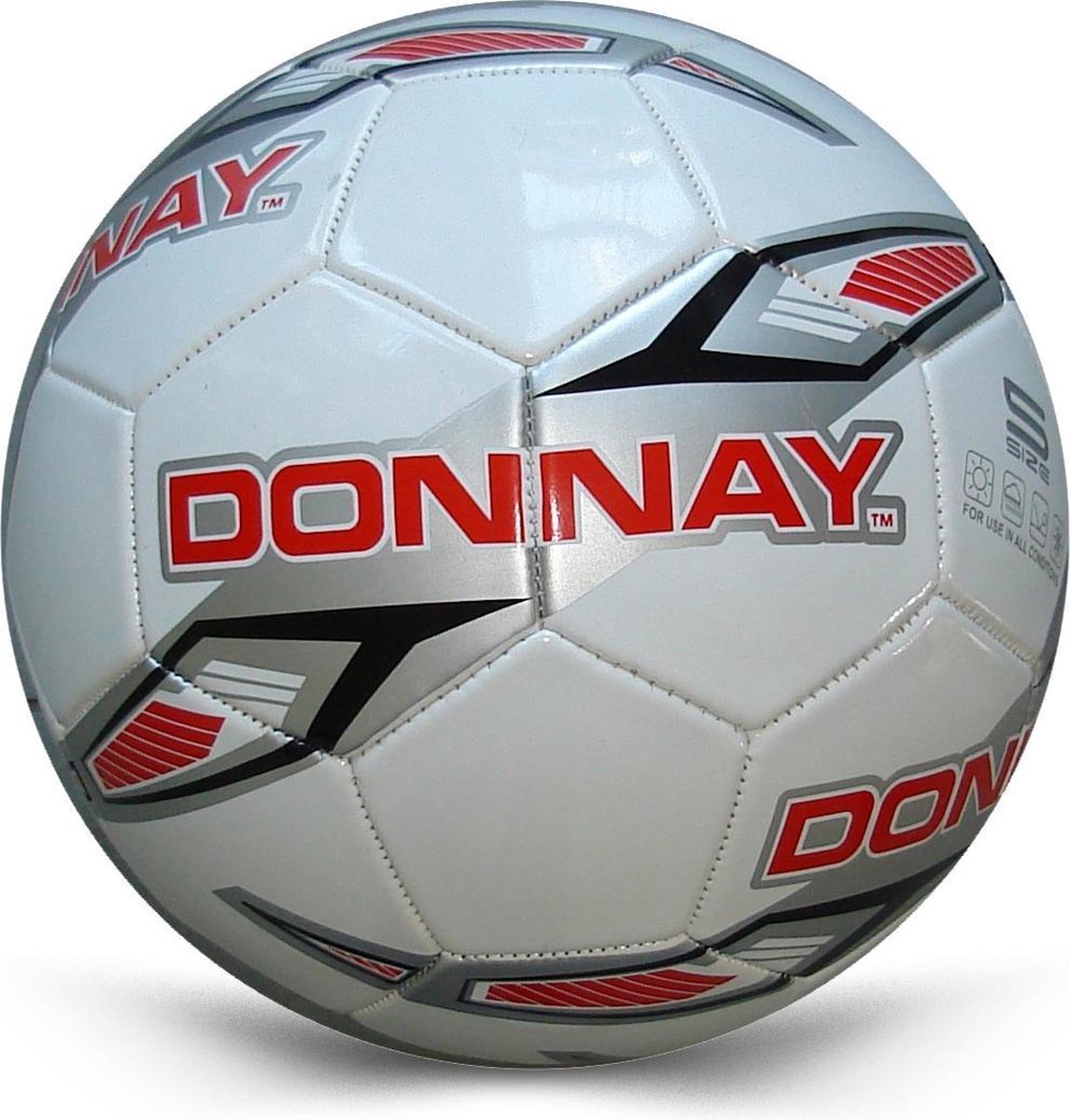 Donnay (PVC) Voetbal - Ballen  - wit - ONE