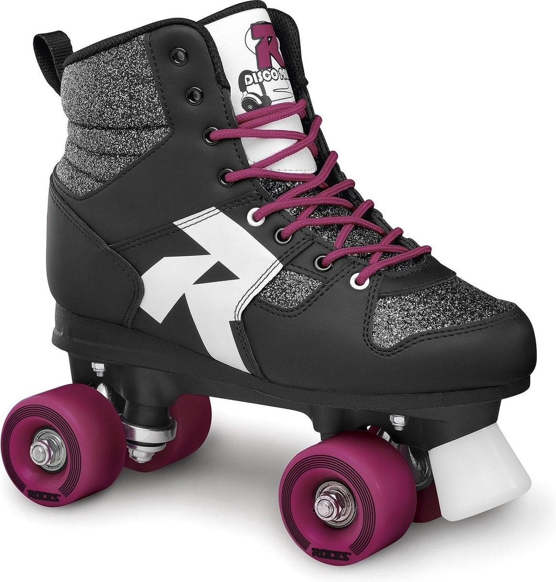 Roces Rolschaatsen Disco Palace Glitter Zwart Maat 40