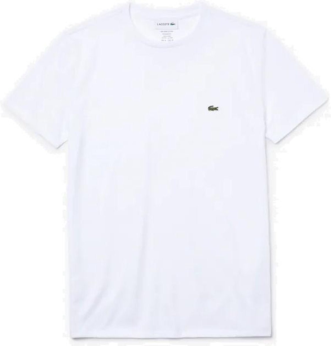 La Coste Effen + Ronde Hals heren shirt wit