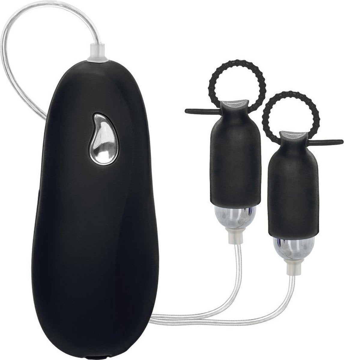 CEN Vibrerende Tepelklemmen Pleasurizer - zwart