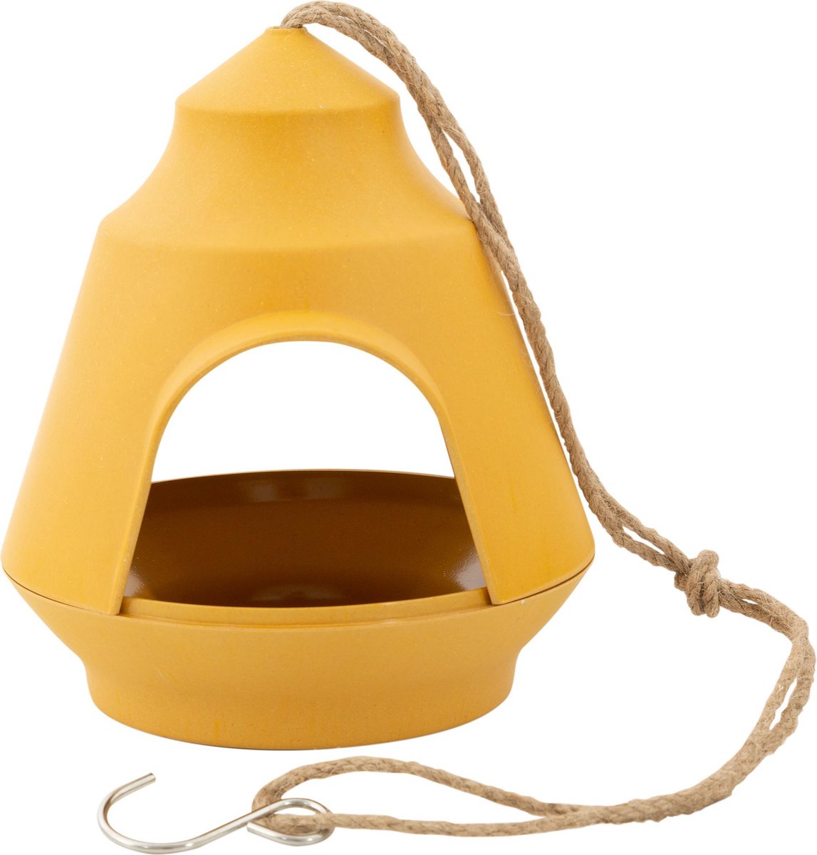 Point-Virgule - Voederhuisje voor tuinvogels - Hangend - Okergeel – 18x17