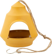 Point-Virgule - Voederhuisje voor tuinvogels - Hangend - Okergeel – 18x17