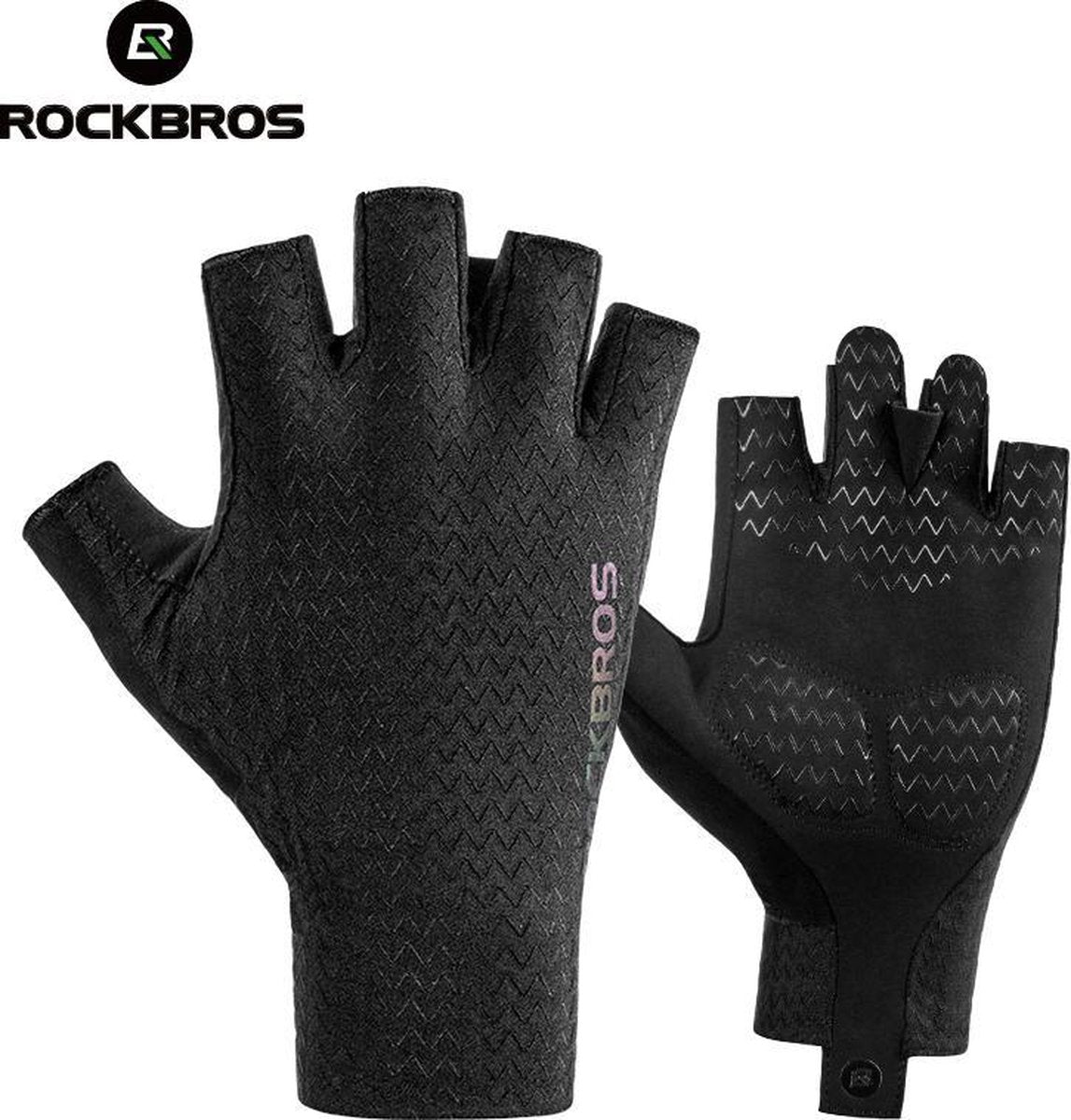 ROCKBROS Handschoenen halve vinger Unisex Fietshandschoenen Silicone Slip Wasbaar
