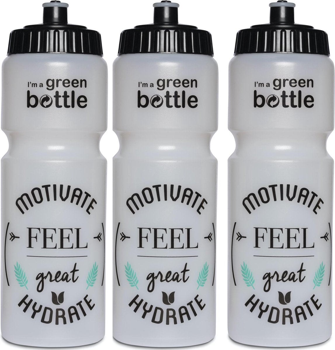 Retulp - Voordeel pakket Hydrate - Bio Bidon - 750ml - Drinkfles - Waterfles - Sport