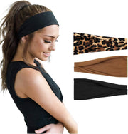 LIXINN®Set 3 stuks haarbanden - Sport haarbanden - Kleur 4 - Hoofdband dames - Volwassenen - Elastisch antislip - Yoga - Hardlopen - Haaraccessoires