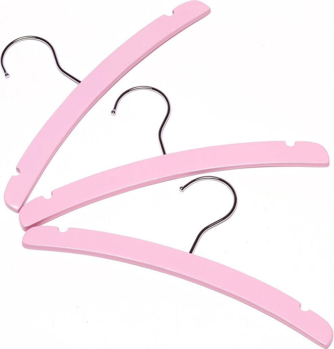 Babsana - Houten Kleerhanger Set 3 Stuks - Rose