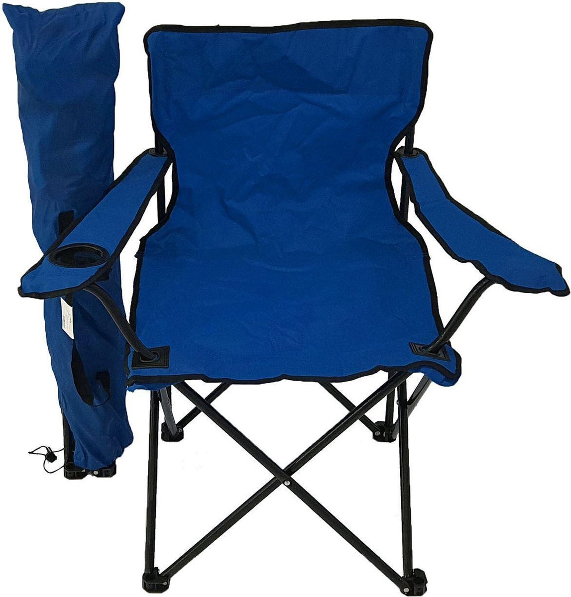 Campingstoel - Blauw - Campingstoel Opvouwbaar - Kampeerstoel - Kampeerstoel Opvouwbaar - Kampeerstoel Opvouwbaar Volwassenen - Klapstoel Camping