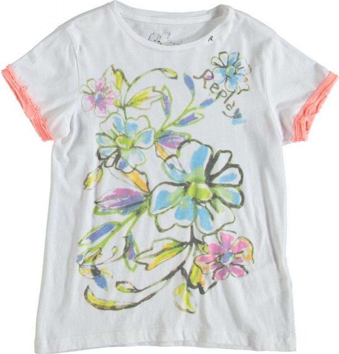 Replay wit t-shirt Maat - 128