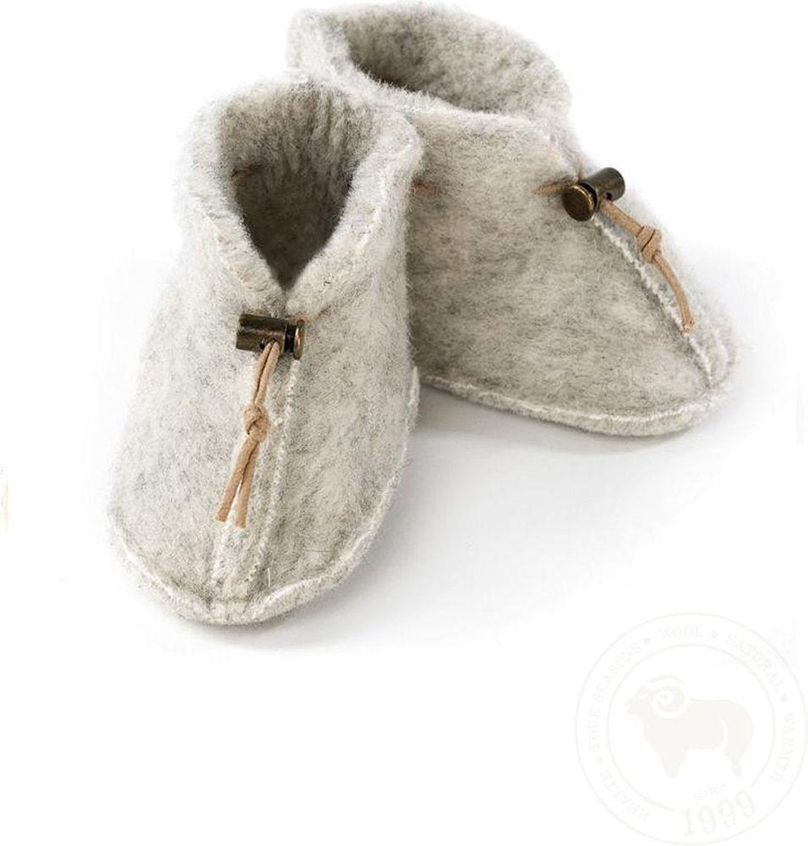 Alwero Emo babyslof Lichtgrijs - 100% wol - M