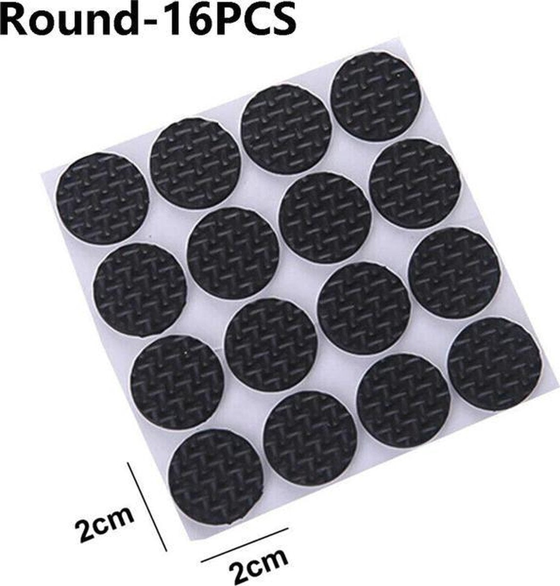 Gadgetpoint | Meubelvilt | Meubelonderzetters | Anti slip | Zelfklevend | Rond 16 stuks 2cm