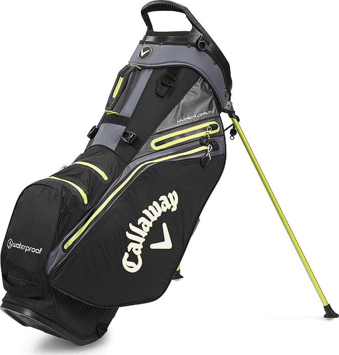 Callaway Hyper Dry 14 Waterproof Standbag - Zwart Geel