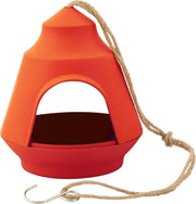 Point-Virgule - Voederhuisje voor tuinvogels - Hangend - Oranje – 18x17