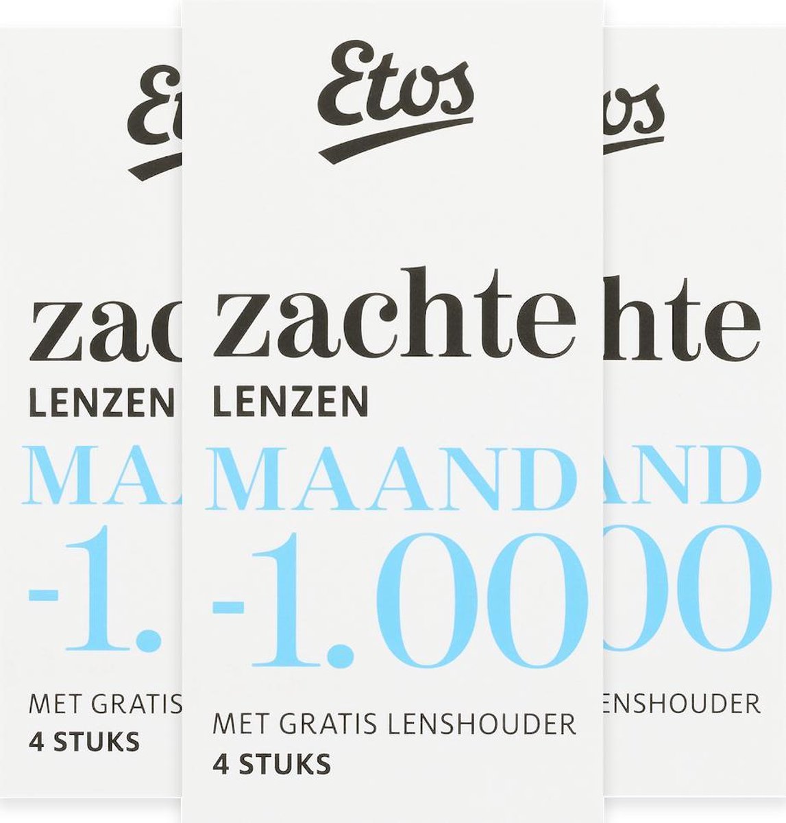 Etos Zachte Maandlenzen -1.00 - 3x4 stuks