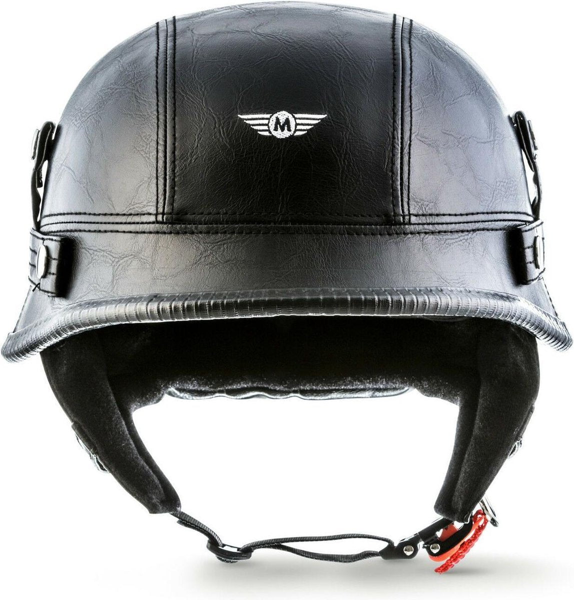 D34 Zwart Leren scooter