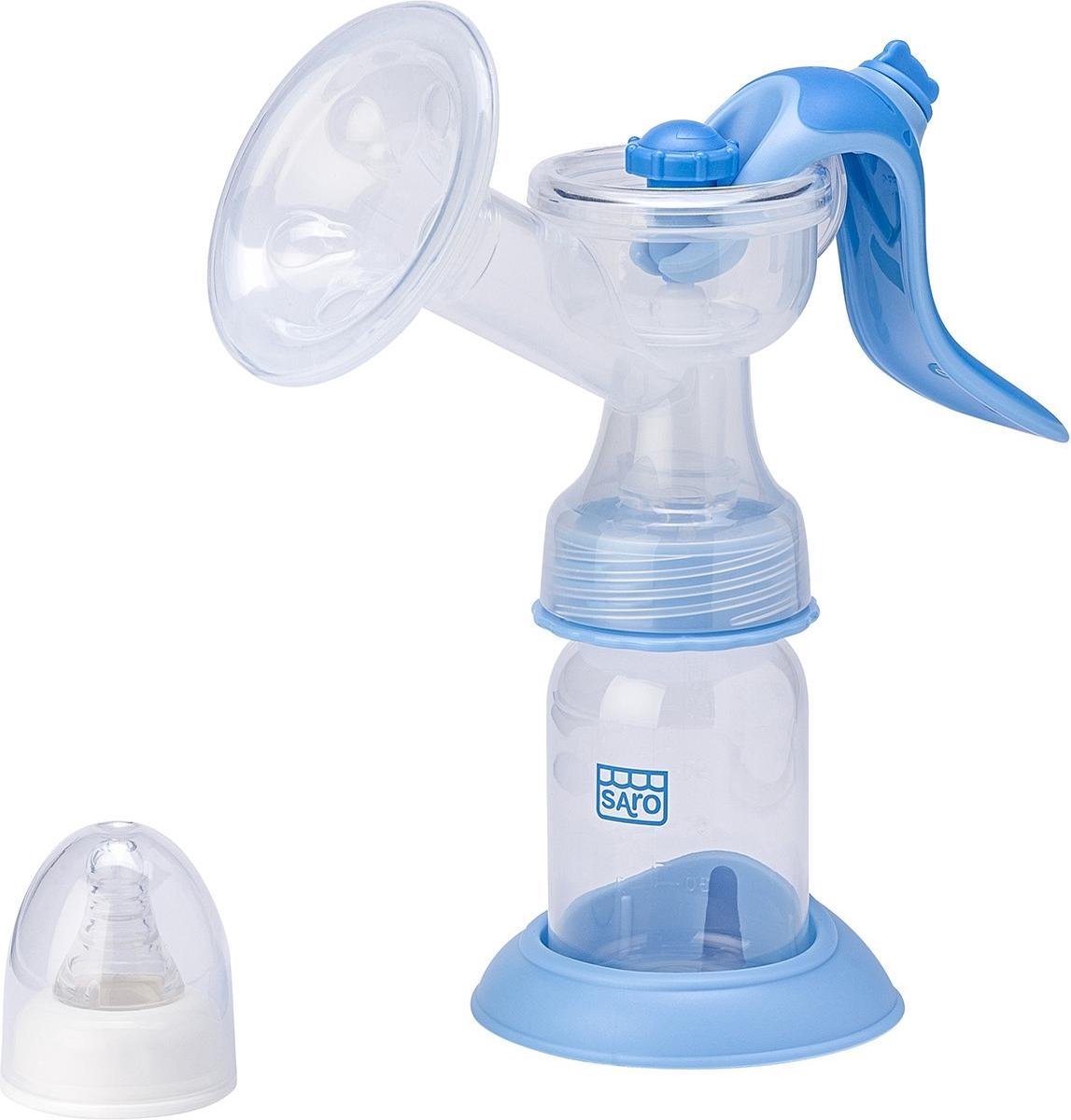 Saro Handborstkolf Met Fles 120 Ml Blauw