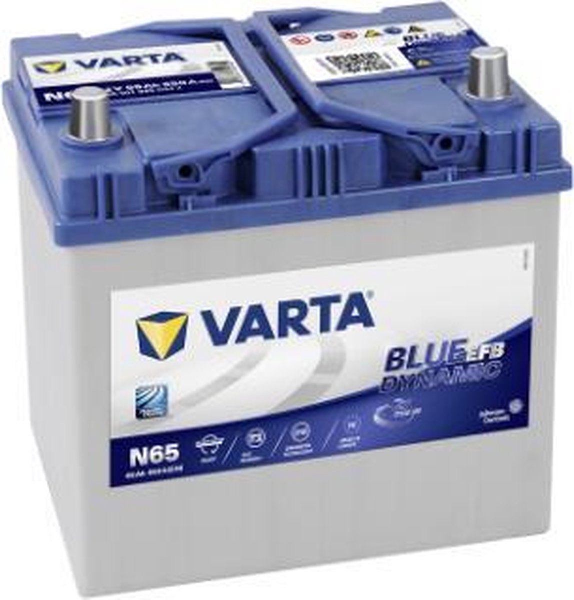 Varta Start-Stop Blue Dynamic EFB 565501065 N65 12V 65 Ah 650A/EN Start Accu 4016987152546