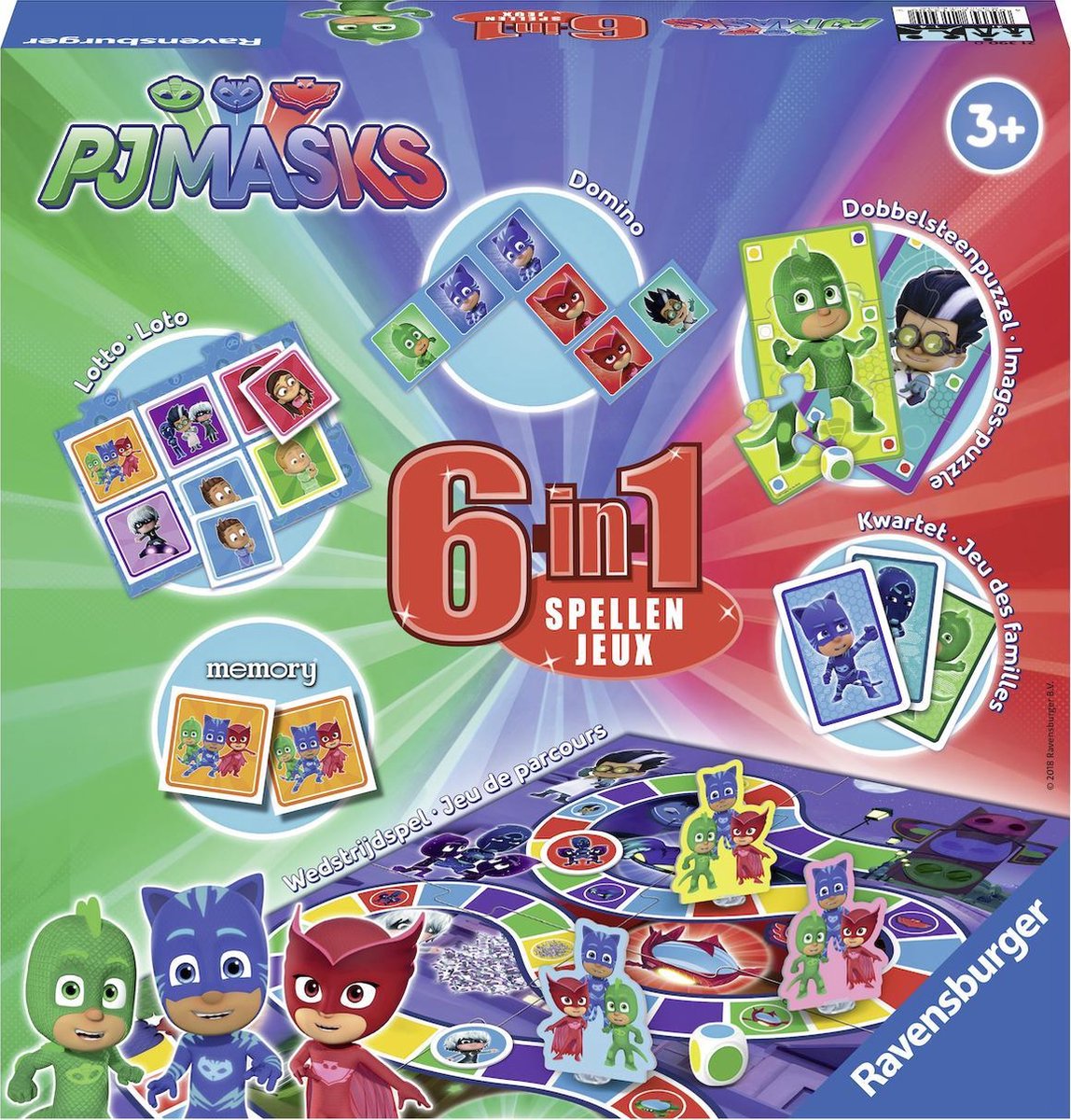 Ravensburger PJ Masks 6 in 1 - spellendoos