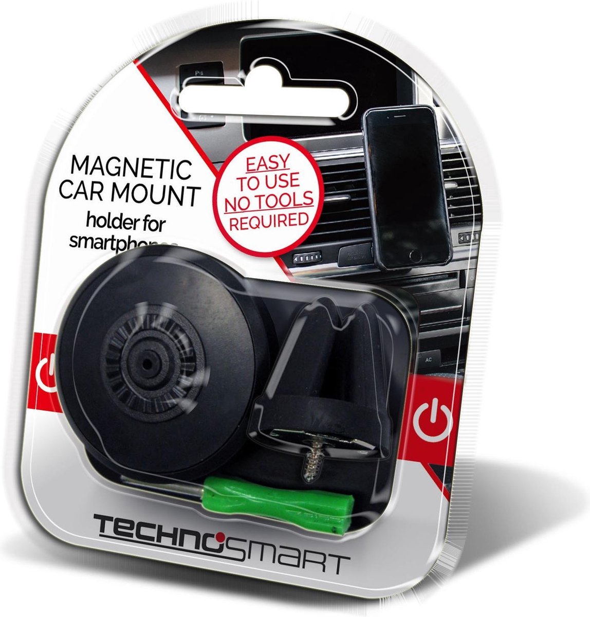 Magnetische Auto Telefoonhouder | Smartphone Houder Set | 360 Graden Draaibaar | Incl. Mini Schroevendraaier