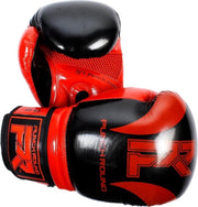 Punch Round Bokshandschoenen SLAM Pin Dott Zwart Rood 14 OZ Bokshandschoenen