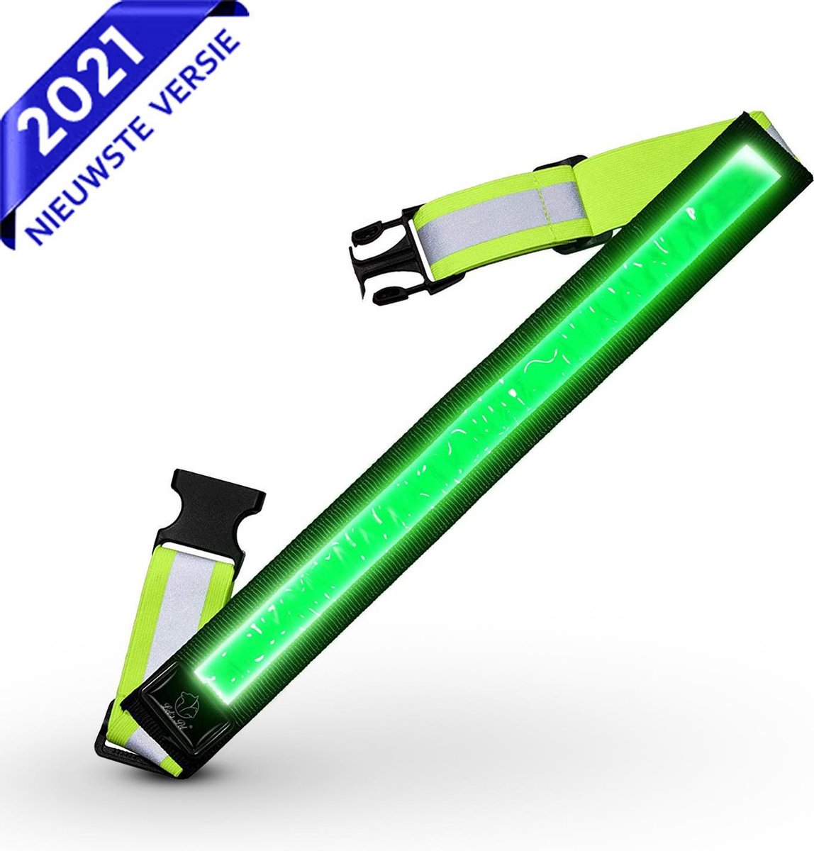 Nince Hardloop Verlichting Van Hoge Kwaliteit USB Oplaadbaar - Hardloopverlichting Geel - Reflecterend vest