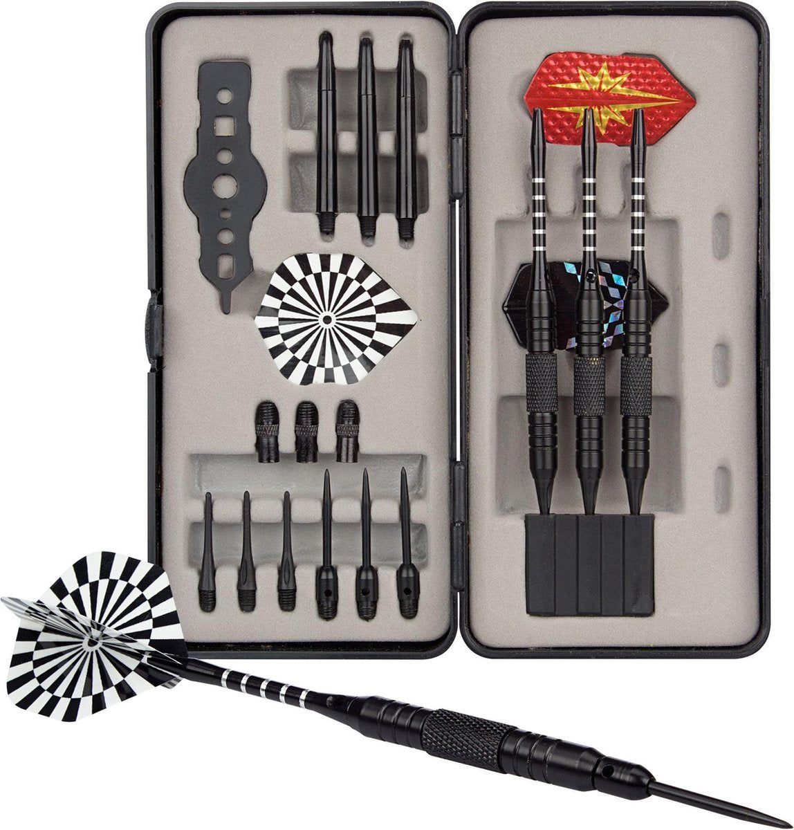 Abbey Darts Dart Set - Steel Tip/Soft Tip - Zwart - 23