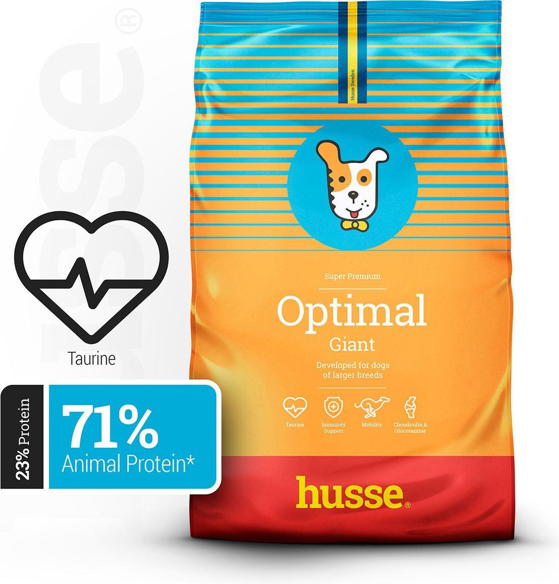 Husse Optimal Giant - Hondenvoer - 15 kg
