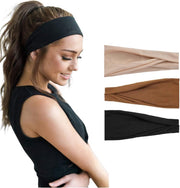 LIXINN® Set 3 stuks haarbanden - Sport haarbanden - Kleur 3 - Hoofdband dames - Volwassenen - Elastisch antislip - Yoga - Hardlopen - Haaraccessoires