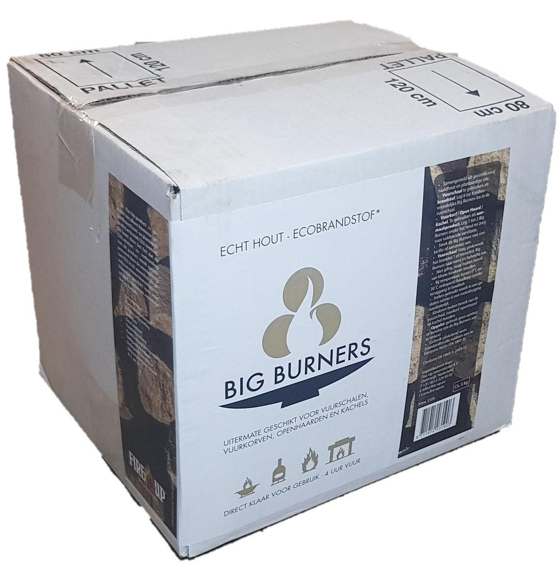 Fire-Up Aanmaakblokjes FSC Big Burners - Eco Brandstof