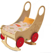 Nic 2-in-1 Poppenwagen 60 X 38 Cm Hout 4-delig