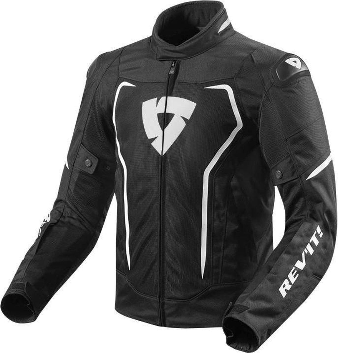 REV'IT Vertex Air Black Neon Yellow Textile Motorcycle Jacket XYL