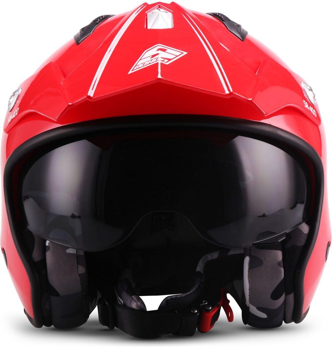 SOXON SR-401 Mono Rood - jethelm