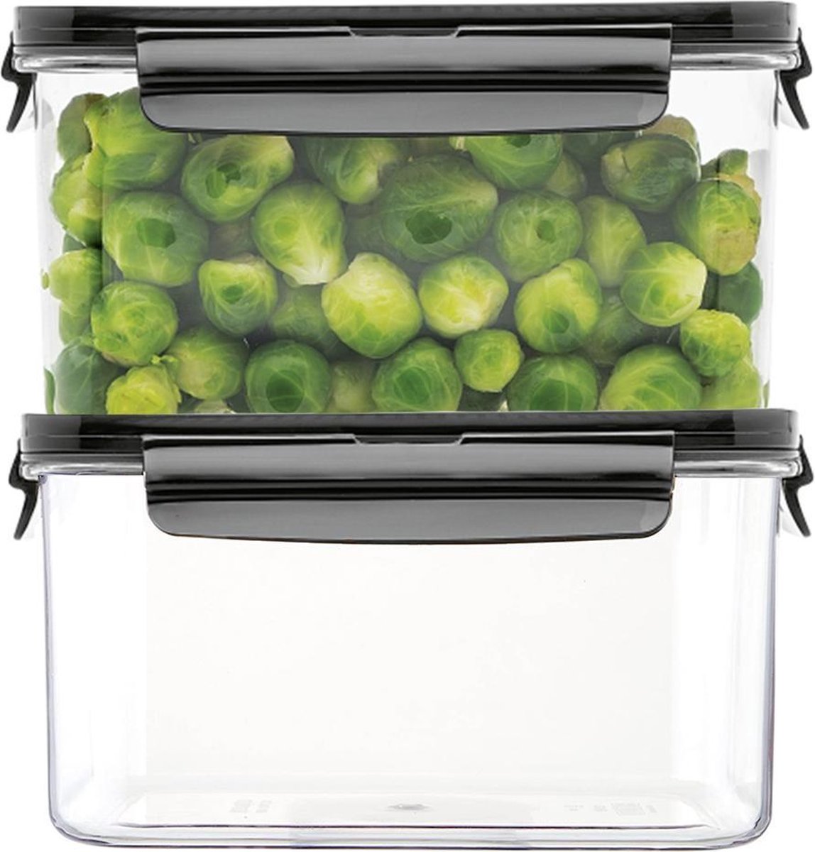 Lock&Lock Modular Vershoudbakjes | Bewaardozen voedsel – Set van 2 stuks – 1