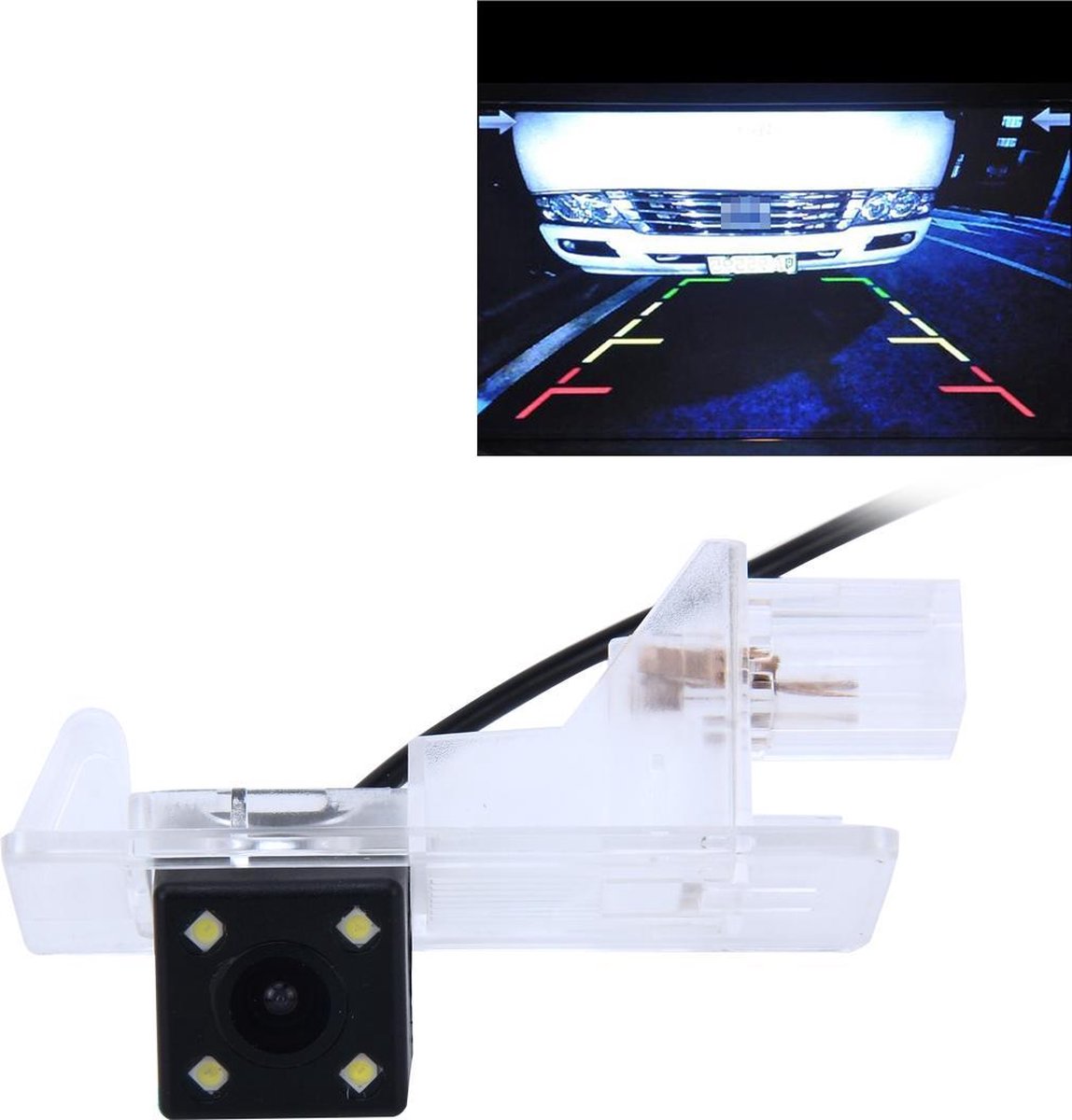 656 Ã— 492 Effectieve Pixel NTSC 60Hz CMOS II Waterdichte Auto Achteruitrijcamera Backup Camera Met 4 LED-lampen voor 2015-2016 Versie Cabbeen 2013-2016 Versie Fluence