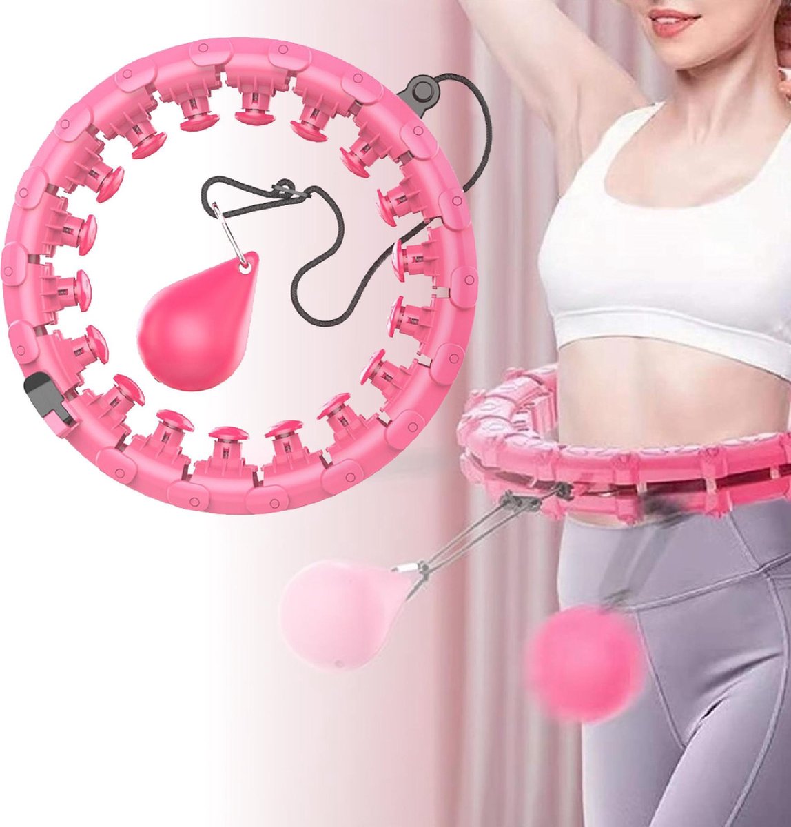 Verzwaarde Fitness Hoelahoep – Verstelbare Weighted Hula Hoop – Geschikt voor Volwassenen - Gewicht 1.7kg