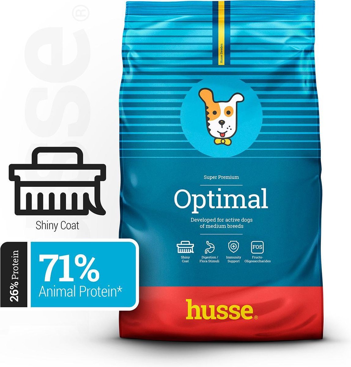 Husse Optimal - high energie - Hondenvoer - 15 kg
