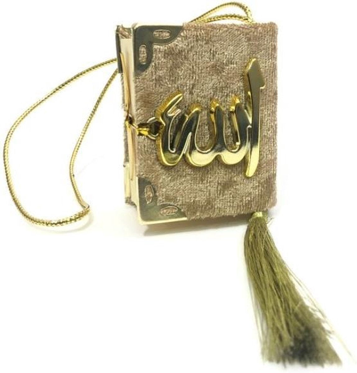 Fluwelen Koran voor auto Goud Goud