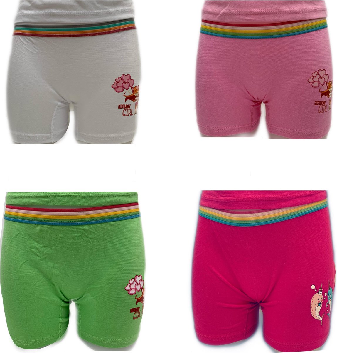 Embrator 4-stuks meisjes Boxershort mix Mia maat 140/146