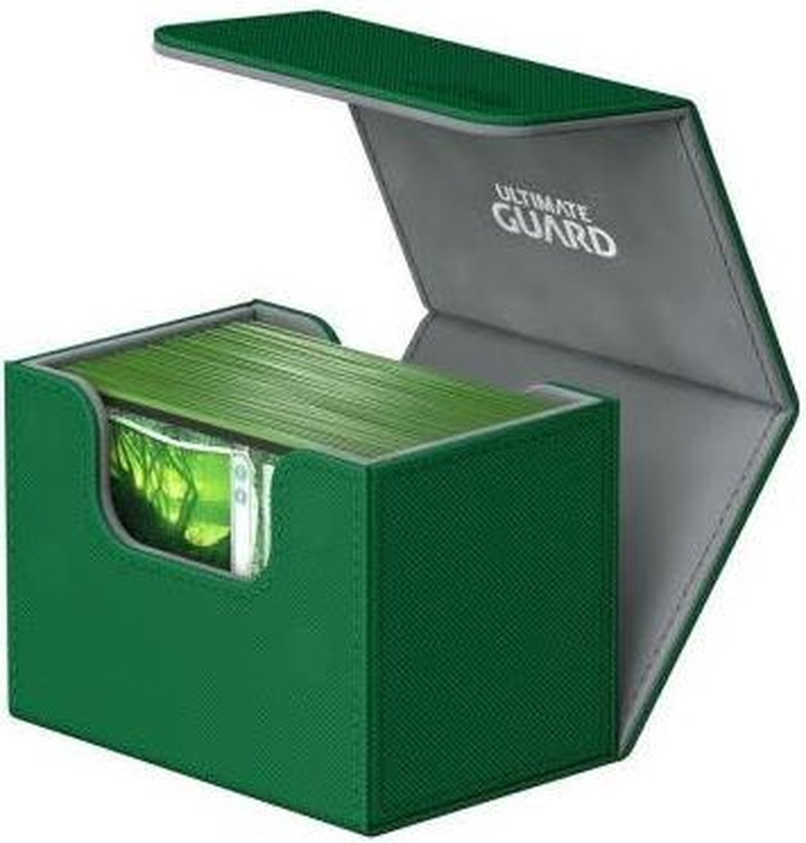 Ultimate Guard SideWinder™ 80+ Standard Size XenoSkin™ Green Deckbox