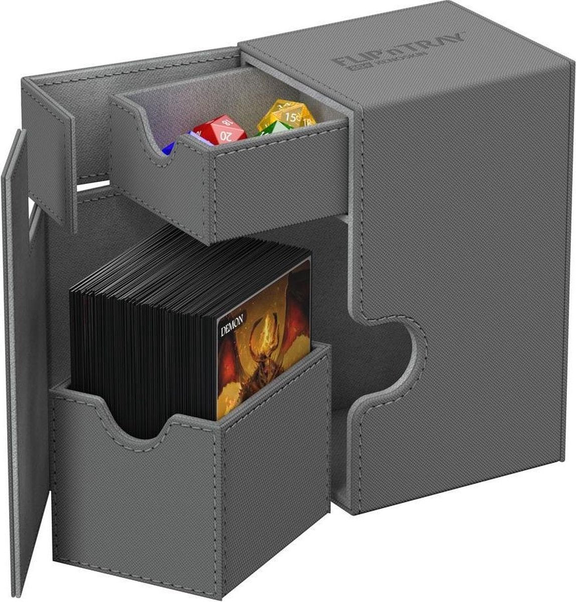 Ultimate Guard Flip'n'Tray Deck Case 80+ Standard Size XenoSkin Grey