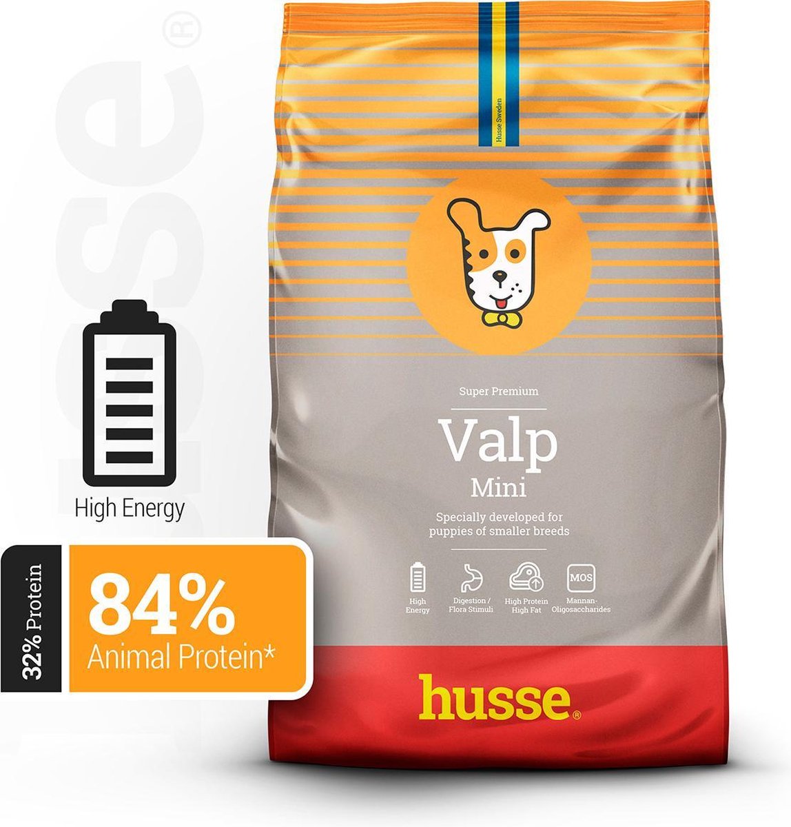Husse Valp Mini - puppy voer - Hondenvoer - 7 kg