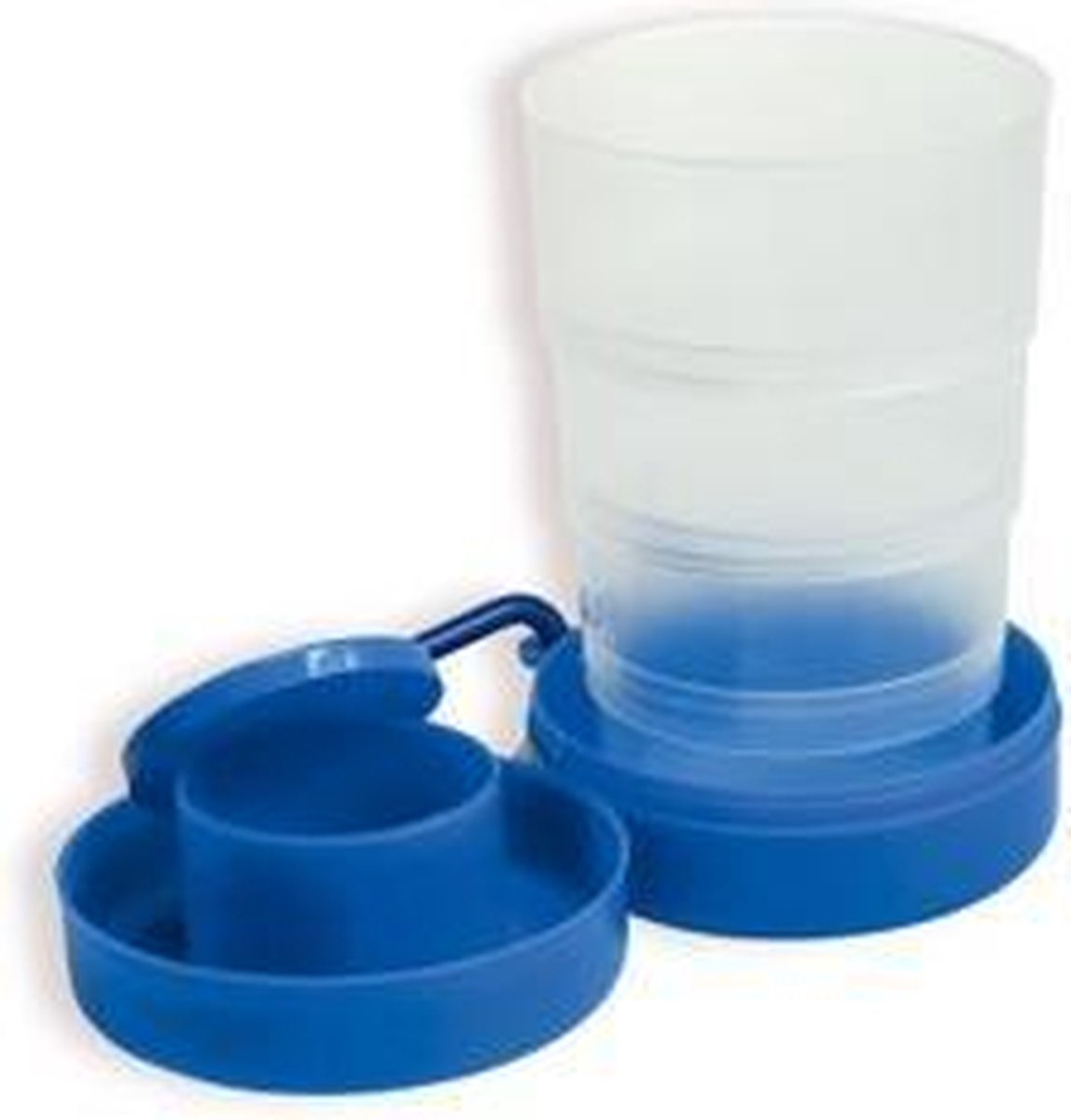 Drinkbekertje - Bij God kun je - Kunststof - Beker - Blauw