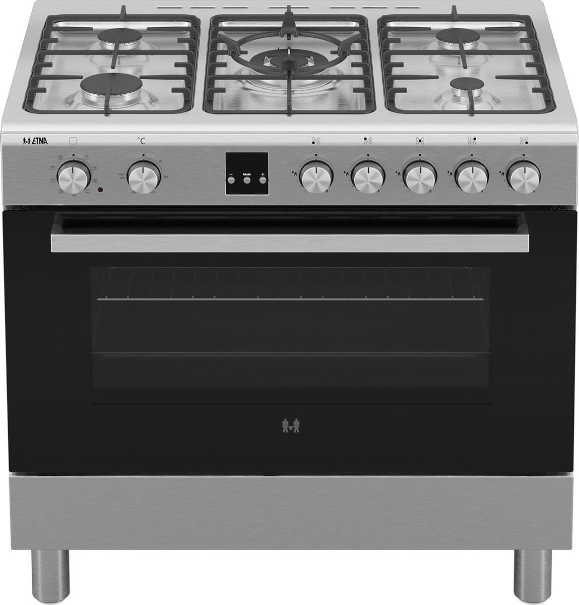 ETNA FG190RVS - Gas/elektro fornuis - RVS