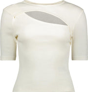 Onllurri Life 2/4 Cut Out Top Jrs 15253676 Cloud Dancer