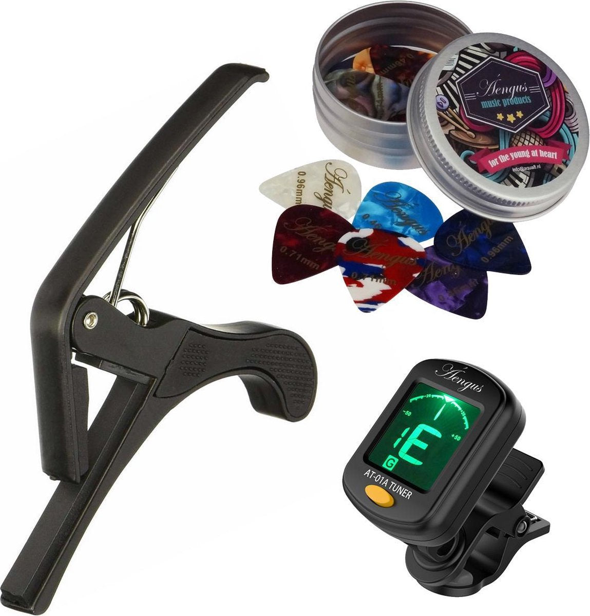 Áengus accessoires set voor Klassieke Gitaar