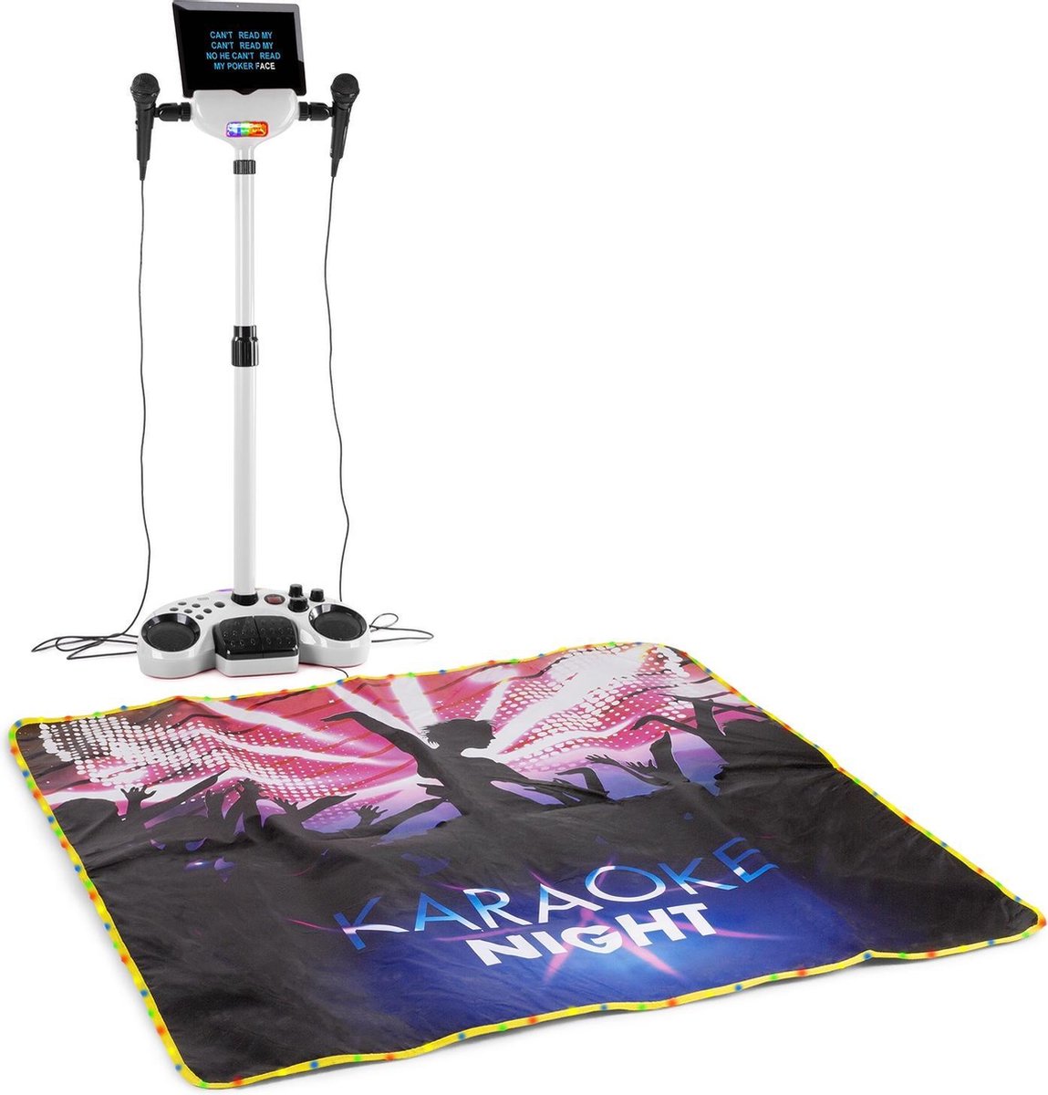 Karaoke set met microfoon - Fenton KSM15W - Karaoke set met 2x karaoke microfoon met echo